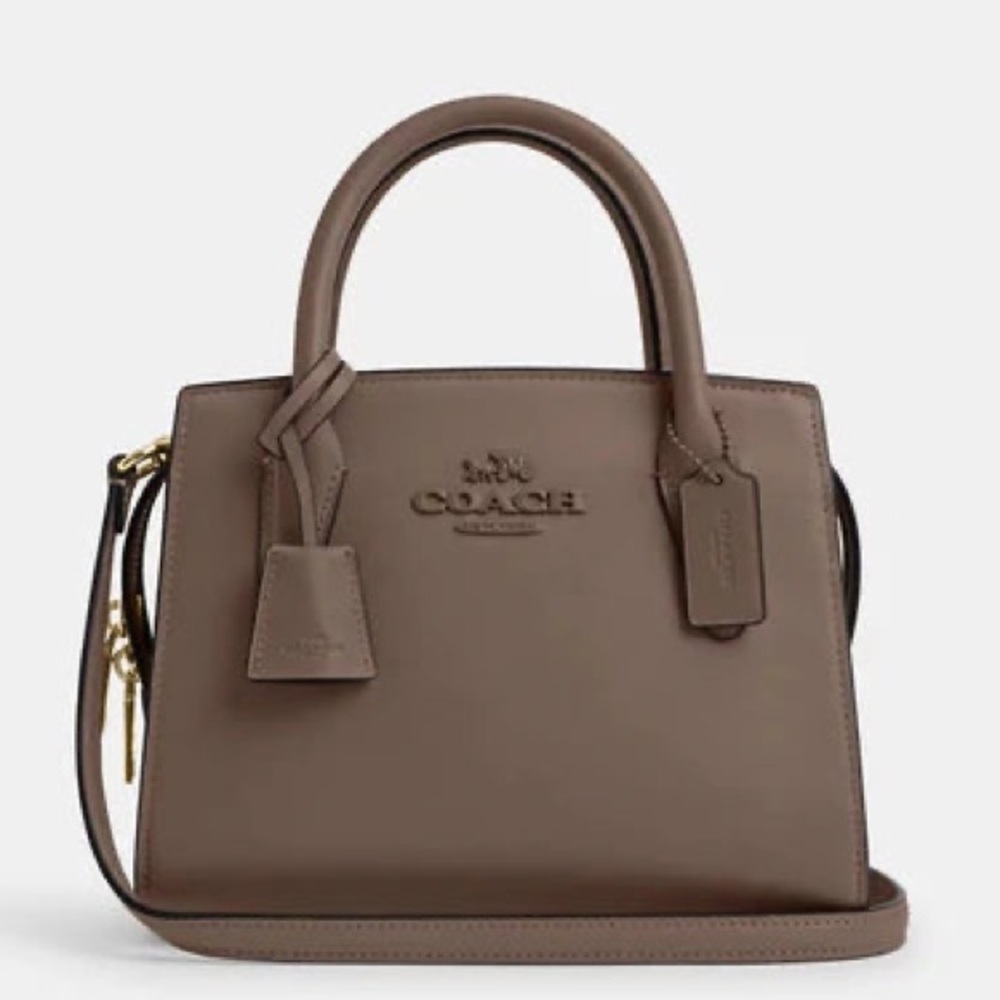 Coach Brown Leather Handbag Andrea Carryall